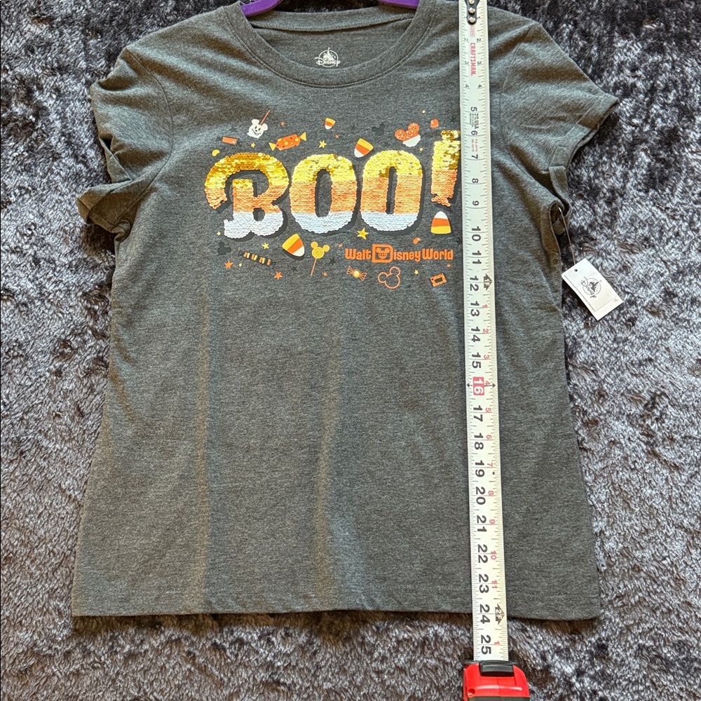 WDW Walt Disney World BOO sequin Halloween shirt … NWT - Picture 8 of 8